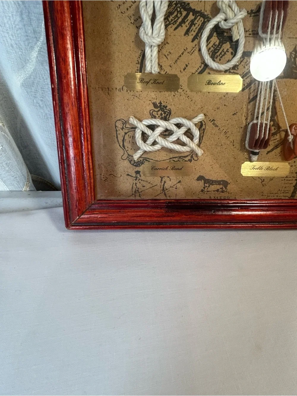 Nautical Knot Shadow Box Display